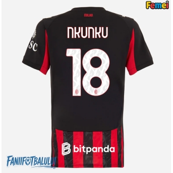AC Milan Christopher Nkunku #18 Tricou Fotbal Replică 2025-26 Femei Acasa